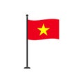 Stock vector vietnam flag icon 4 Royalty Free Stock Photo