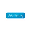 Beta testing vector sticker 4 Royalty Free Stock Photo