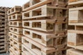 Stock wooden pallets