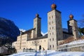 Stockalper Palace in Brig Switzerland Royalty Free Stock Photo