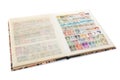 Stockbook with postage stamps collection Royalty Free Stock Photo