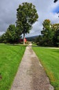 Stockbridge,MA: Pathway to Norman Rockwell Studio Royalty Free Stock Photo