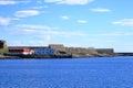 Stockfish, or dried fish, dries in the air in Svolvaer in Norway Royalty Free Stock Photo