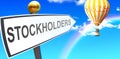 Stockholders leads to success Royalty Free Stock Photo