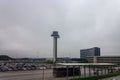 Stockholm airport in a gloomy day