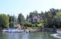 Beautiful houses in Stockholm archipelago