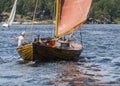 Stockholm archipelago: Classic wooden sailingboat