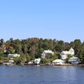 Beautiful houses in Stockholm archipelago