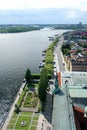 Stockholm. Areal view to the channel