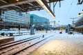 Stockholm Central Train Station platform Royalty Free Stock Photo