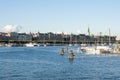 Stockholm city across the river Royalty Free Stock Photo