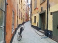 Stockholm City centre street view Royalty Free Stock Photo