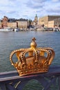 Stockholm city golden crown