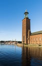 Stockholm City Hall at Lake MÃÂ¤laren Royalty Free Stock Photo