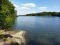 Stockholm County lake scene Royalty Free Stock Photo