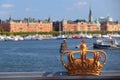 Stockholm crown bridge in Sweden Royalty Free Stock Photo