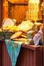 STOCKHOLM - DEC, 19: Bread on display at Stortorget Christmas ma Royalty Free Stock Photo