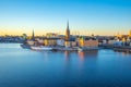 Stockholm Gamla Stan skyline at twilight in Stockholm city, Sweden