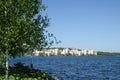 Stockholm - the green city. View at lake Malaren and a suburban