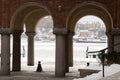 Stockholm Harbor from City Hall Royalty Free Stock Photo