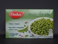 STOCKHOLM - JAN 2020: Findus frozen peas packet