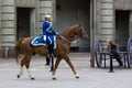 STOCKHOLM - JULY 23: Changing of the guard ceremony with the participation of the Royal Guard cavalry