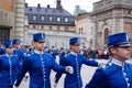 STOCKHOLM - JULY 23: Changing of the guard ceremony with the participation of the Royal Guard cavalry