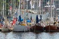 STOCKHOLM - JUNE, 29: Sailingboats in port in Stockholm before t