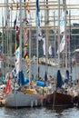 STOCKHOLM - JUNE, 29: Sailingboats in port in Stockholm before t