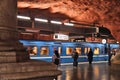 Stockholm metro station Royalty Free Stock Photo