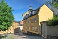 Stockholm. Narrow street in Sodermalm Royalty Free Stock Photo