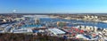 Stockholm panorama port Royalty Free Stock Photo