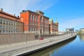 Stockholm. Riddarholmen Island embankment