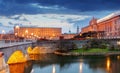 Stockholm - Riksdag, palace and Norrbro Bridge, Sweden