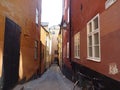 Stockholm is a beautiful northern capital. Gamlastan Royalty Free Stock Photo