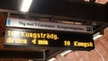 Sign in Stockholm`s metro