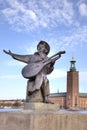 Stockholm. Sculpture of musician