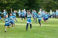 Princess Estelle and other kids running during the Generation PEP day in Hagaparken, to make kids be more physical active and more