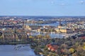 Stockholm from the sky - Aerial View Royalty Free Stock Photo