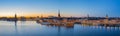 Stockholm skyline at twilight in Stockholm city, Sweden