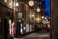 Stockholm street. Christmas Eve