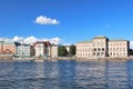 Stockholm. Stromkajen embankment Royalty Free Stock Photo