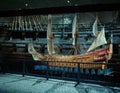 Stockholm, Swden - Novemer 6, 2018. Visit of The Vasa ship in Vasa Museum. Royalty Free Stock Photo