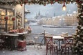 Stockholm, Sweden. Abstract image quality scenic Christmas Market in Gamla Stan, fairy winter night