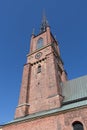 Riddarholmen Church clock tower in a sunny day, Stockholm, Sweden Royalty Free Stock Photo