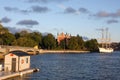 Stockholm, Sweden: april 1. 2017 - panorama of the Old Town Gamla Stan architecture in Stockholm, Sweden. Royalty Free Stock Photo