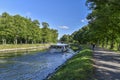 Commuter ferry boat of Stockholm in the Royal Chanel Tour, as seen from Djurgarden island