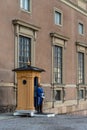 Military guard at the gate of the Royal Palace of Stockholm