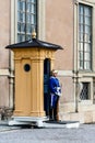 Military guard at the gate of the Royal Palace of Stockholm