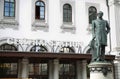 STOCKHOLM, SWEDEN - AUGUST 19, 2016: Statue of Nils Ericson in f